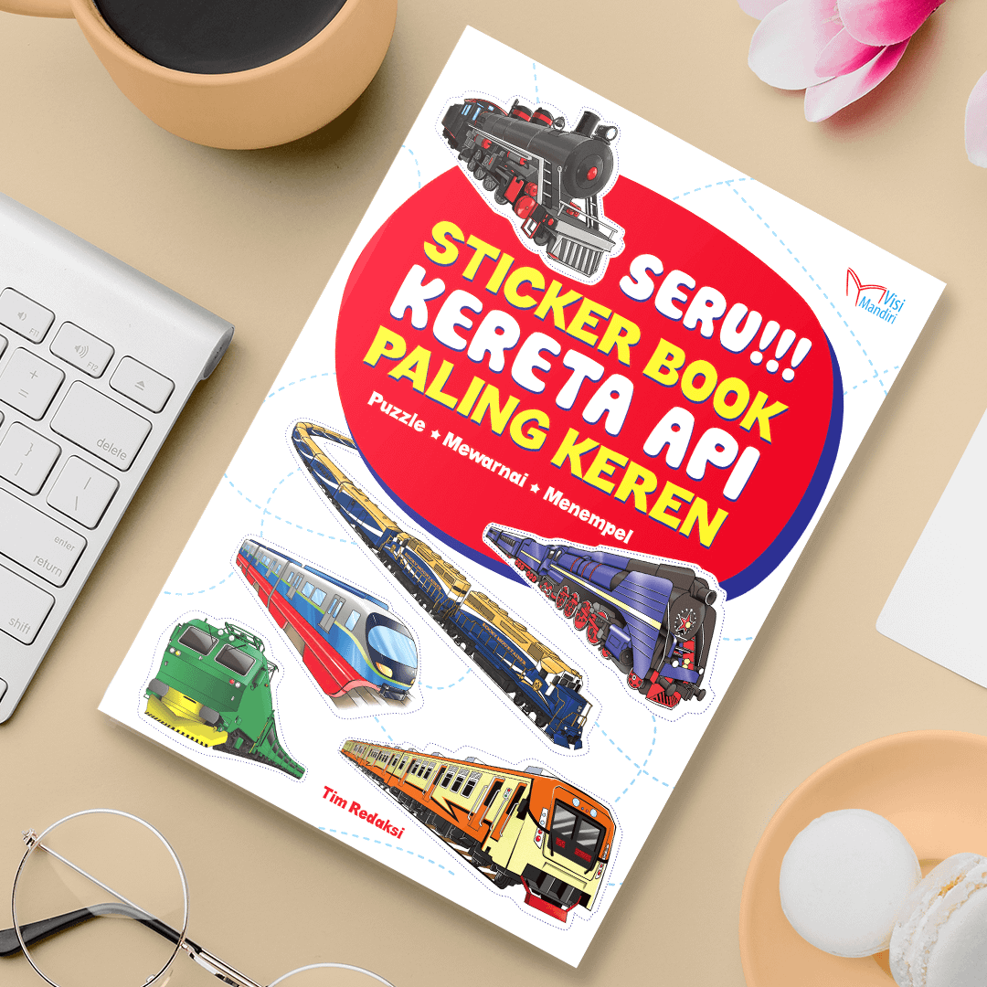 Seru Sticker Book Kereta Api Paling Keren Mainan Buku Anak